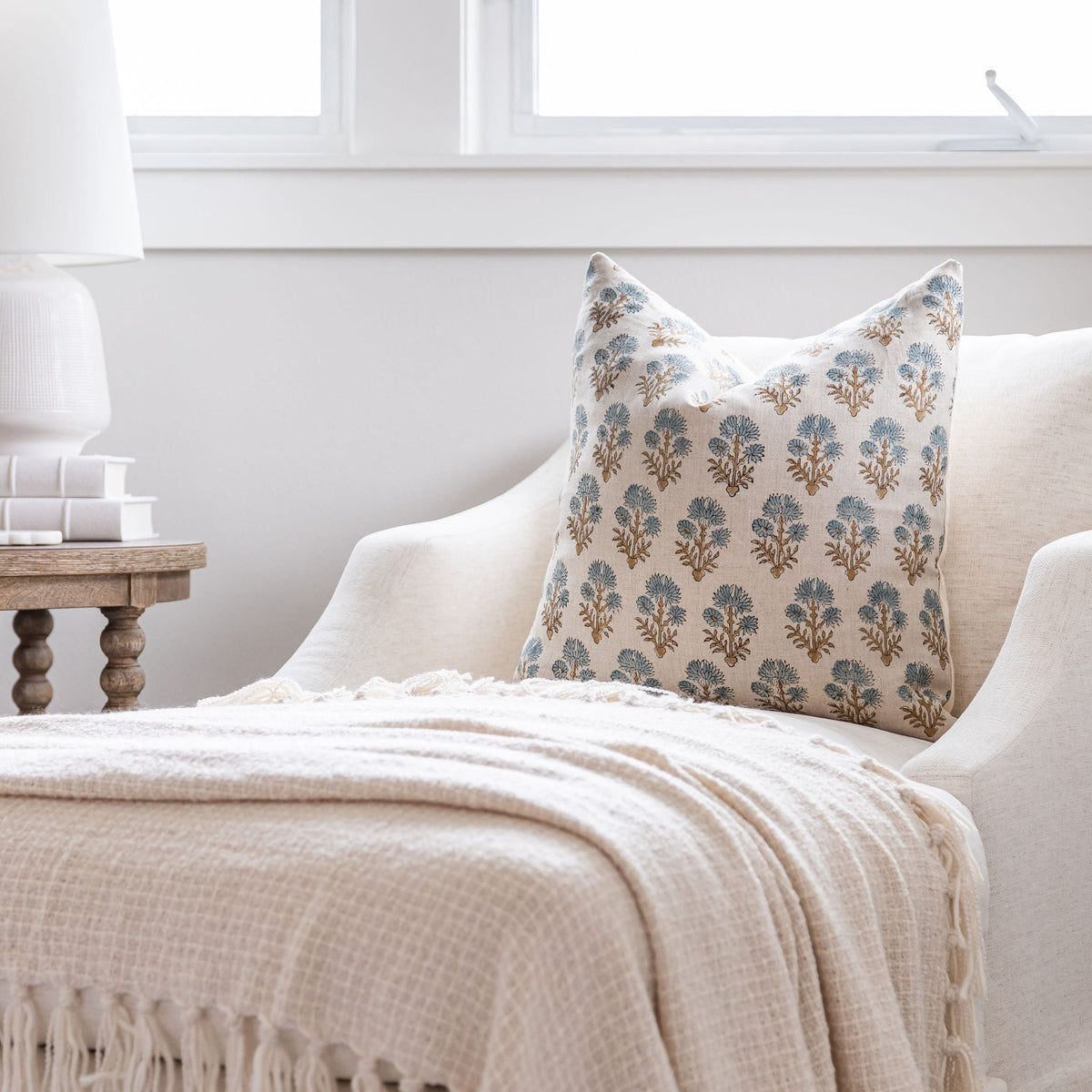 June Block Print Pillow