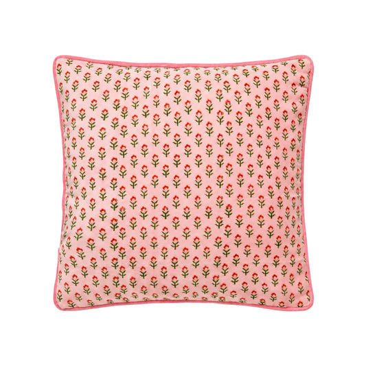 Pink Ditsy Floral Printed Pillow