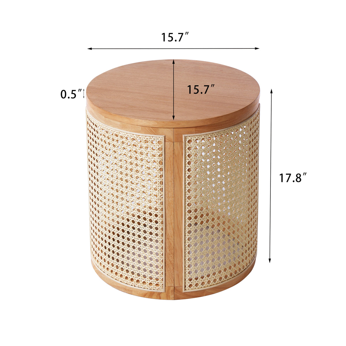 Riley Side Table with Storage