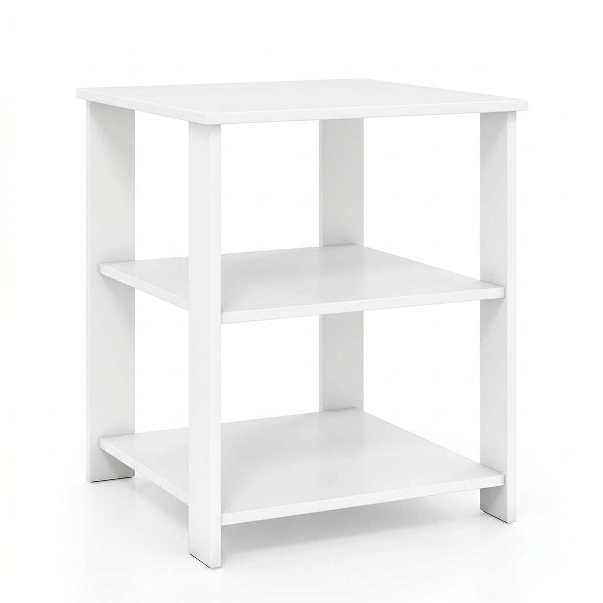 Maggie Side Table with Shelves