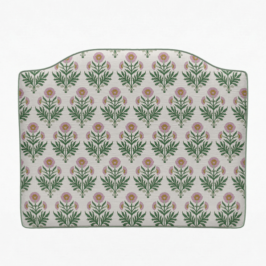 Dorm Headboard | Dandelion Block Print in Pink