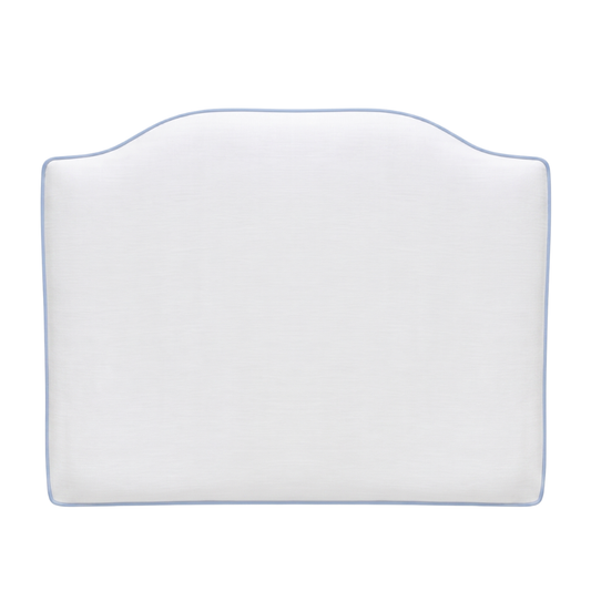 Dorm Headboard | White Headboard with Piping