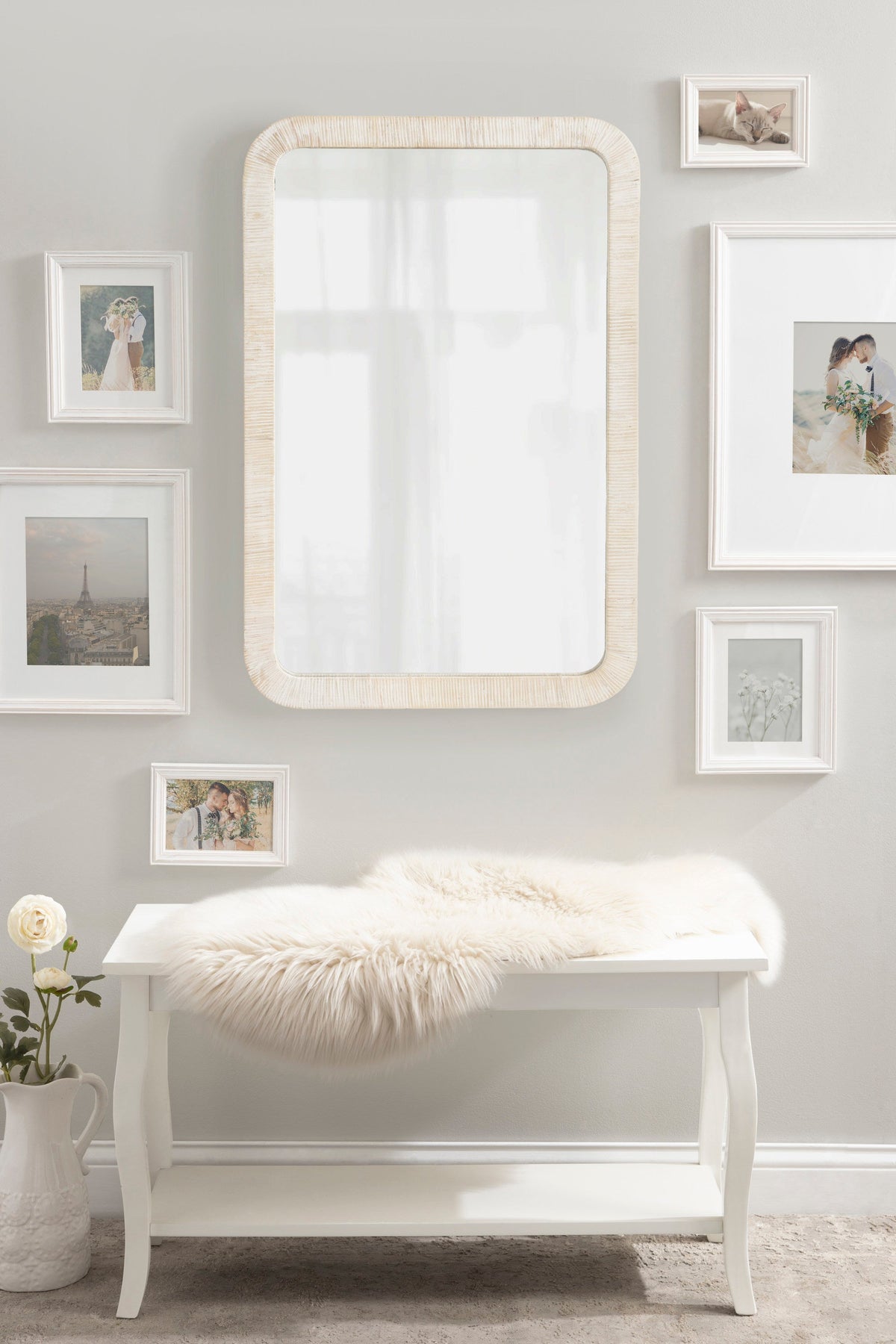 Raffy Rectangle Framed Wall Mirror