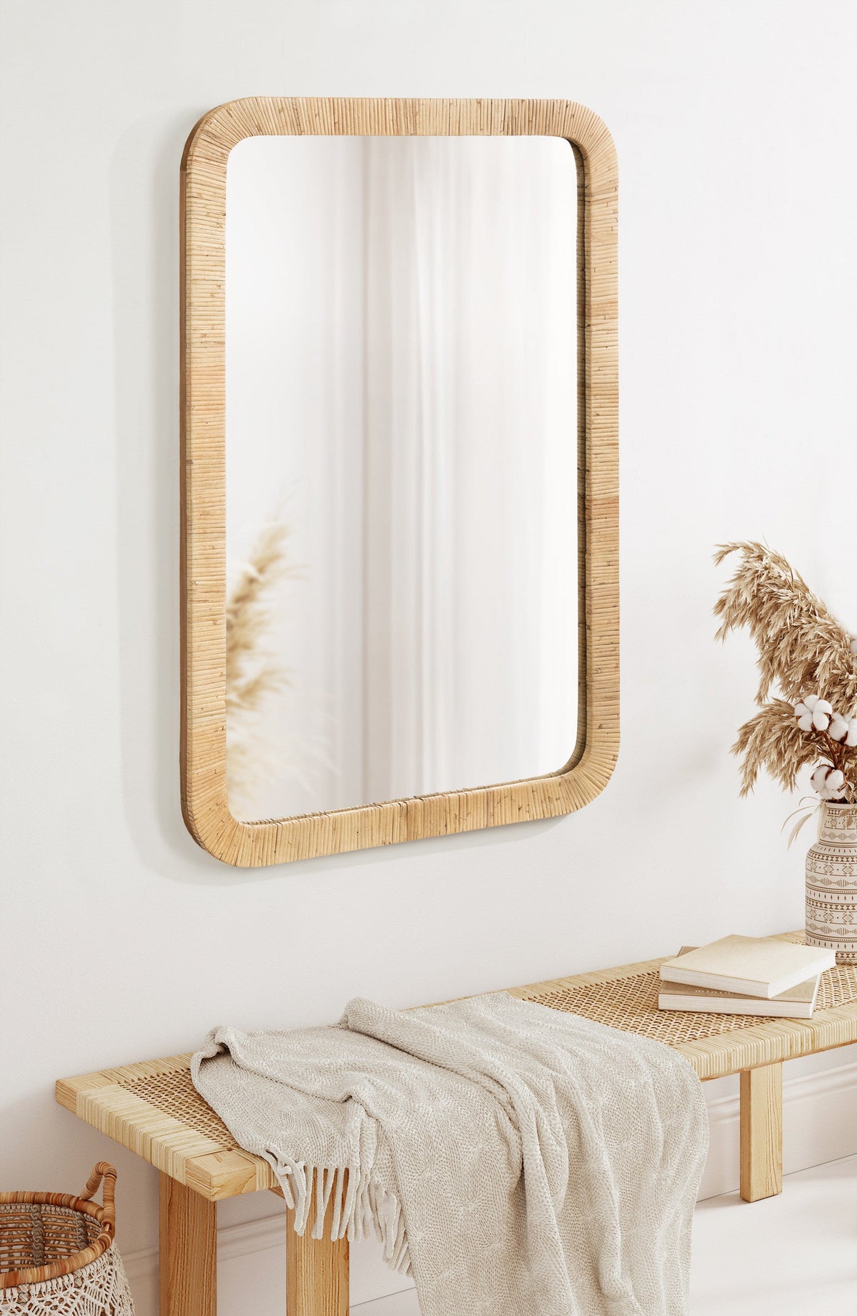 Raffy Rectangle Framed Wall Mirror