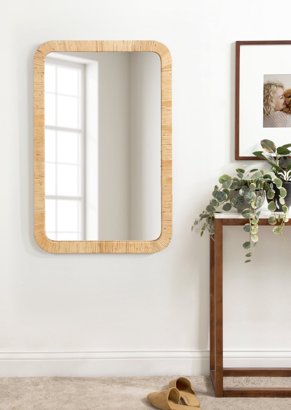 Raffy Rectangle Framed Wall Mirror