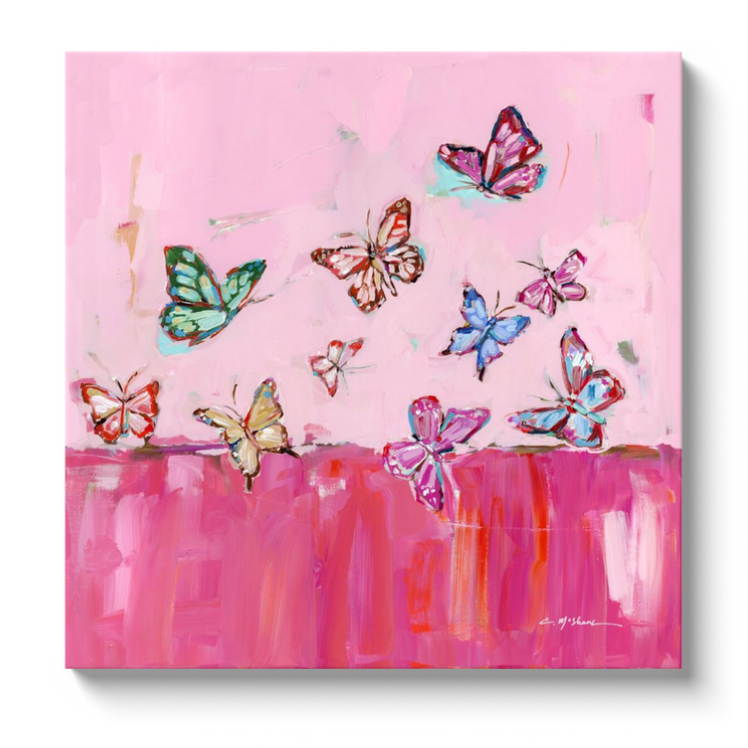 Butterfly Wishes on Canvas