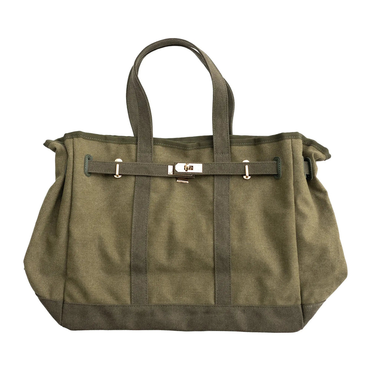 Barnkin Canvas Tote in Olive