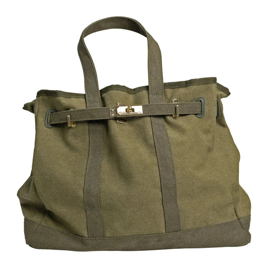 Barnkin Canvas Tote in Olive
