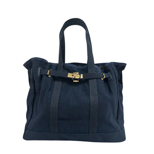 Barnkin Canvas Tote Bag in Navy