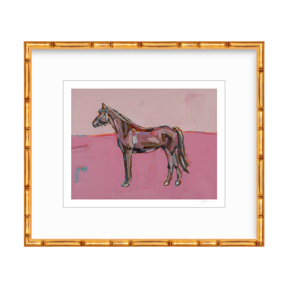 Rose in the Dust Horse Fine Art Print