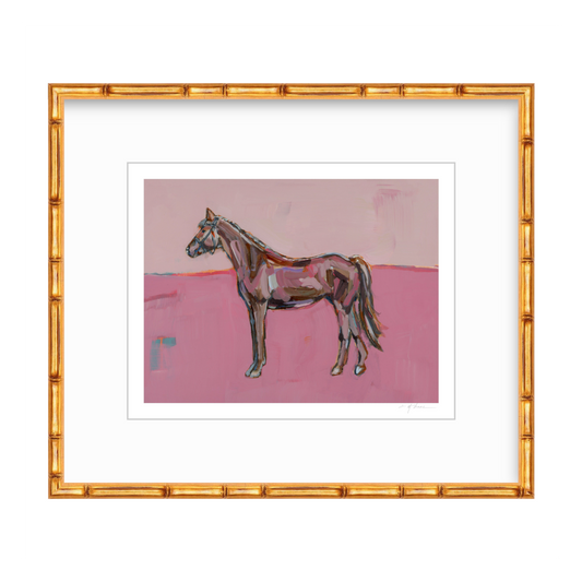 Rose in the Dust Horse Fine Art Print