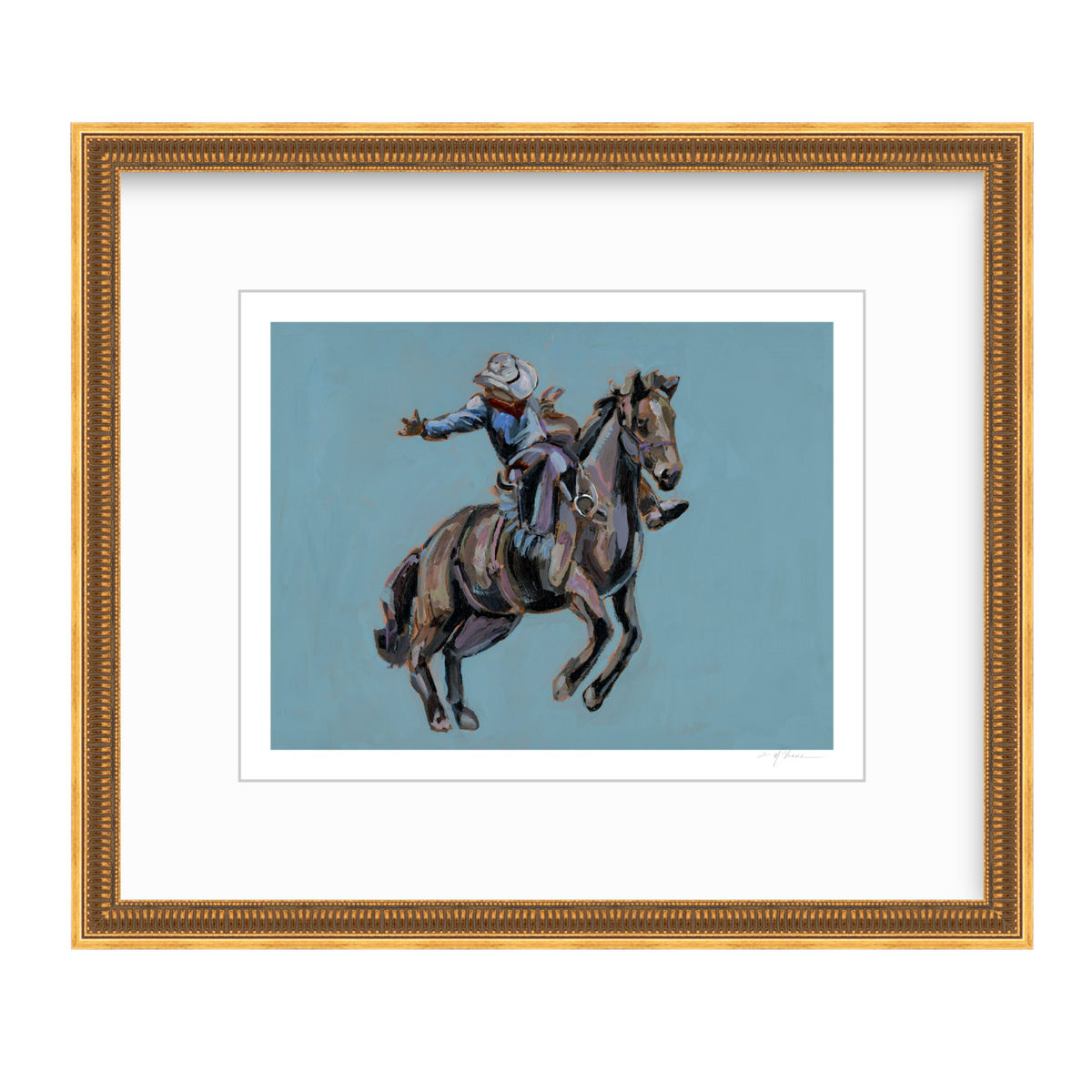 Rodeo Cowboy Fine Art Print