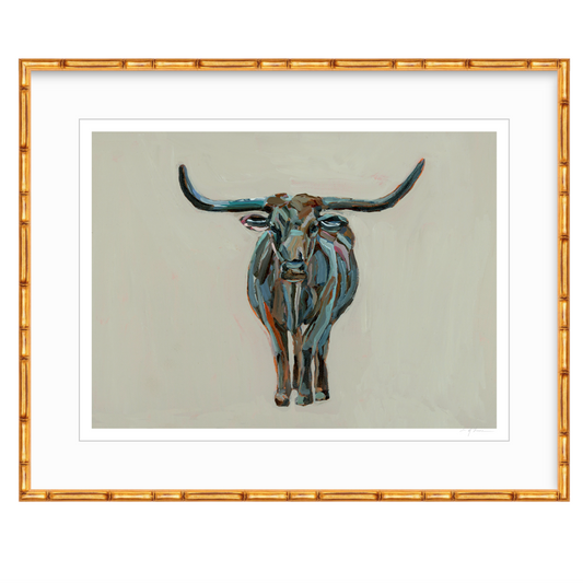 True Grit Longhorn Fine Art Print