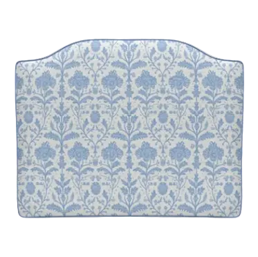 Dorm Headboard | Dandelion Block Print in Blue