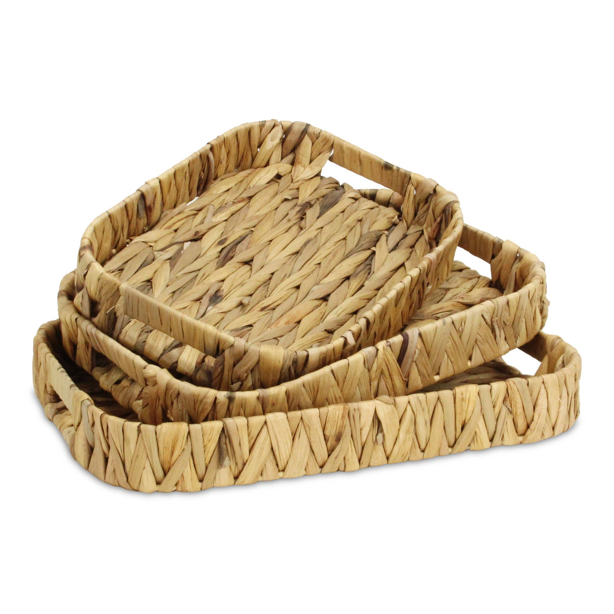 Laelia Hyacinth Woven Curved Baskets (3 Piece Set)
