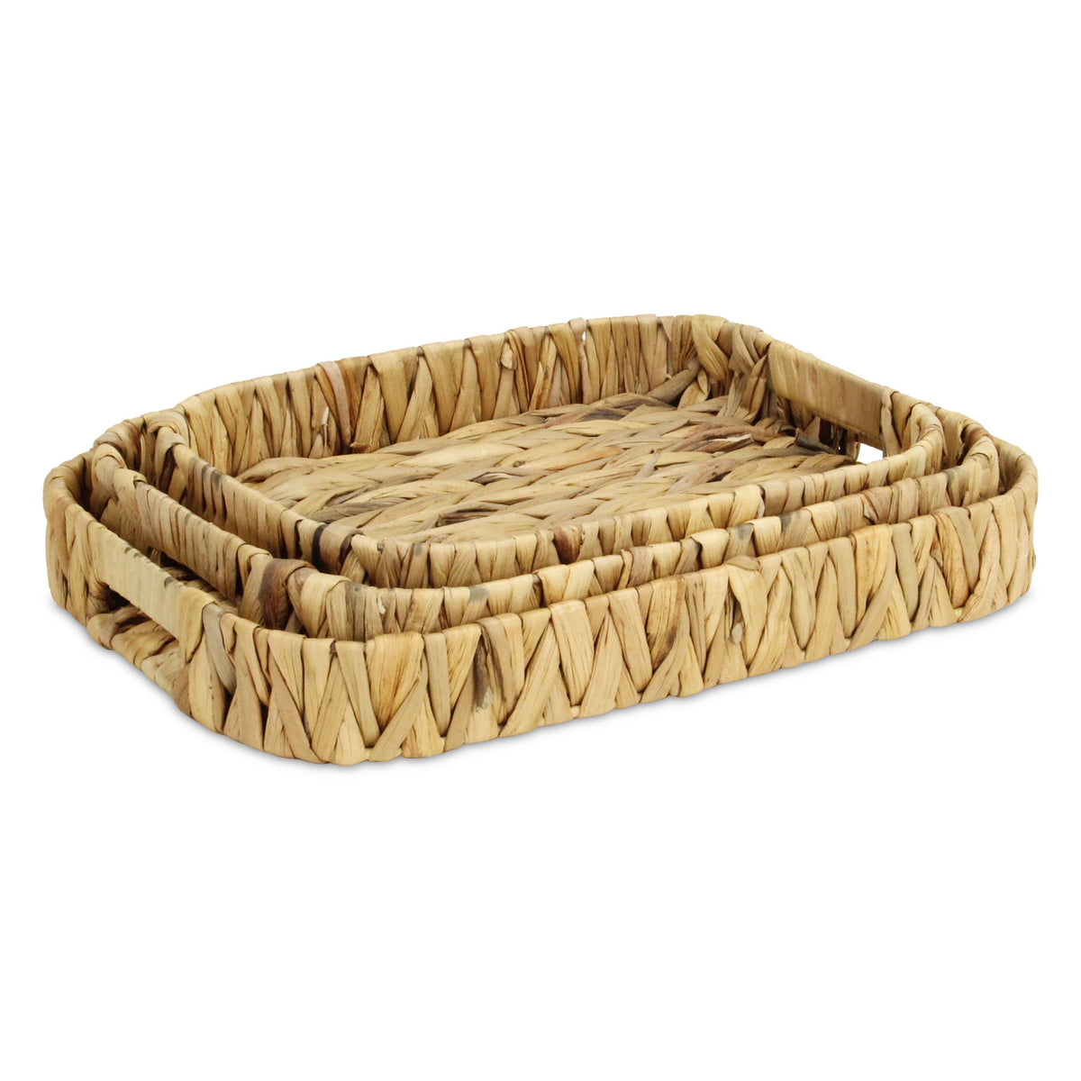 Laelia Hyacinth Woven Curved Baskets (3 Piece Set)
