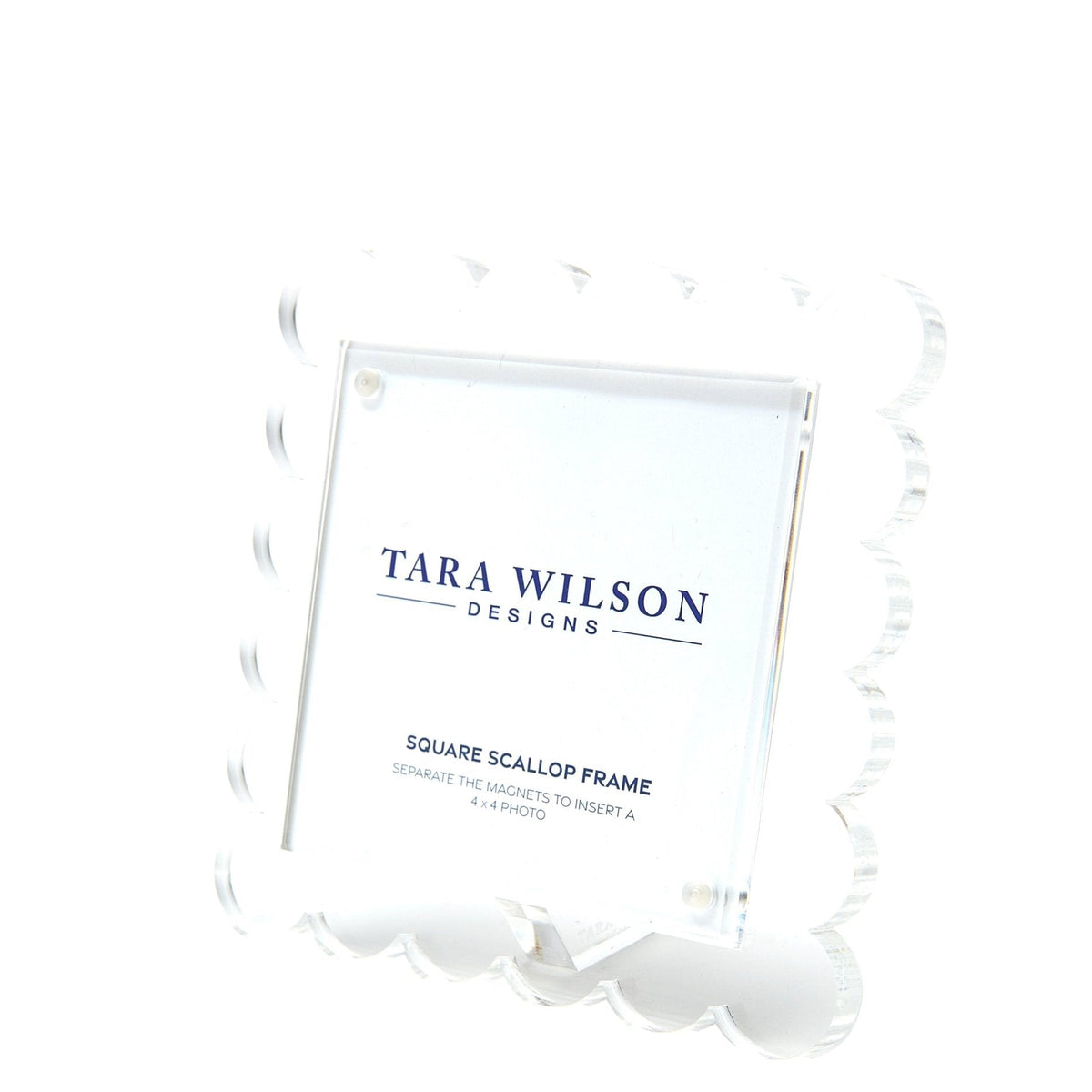 Clear Acrylic Square Scallop Frame