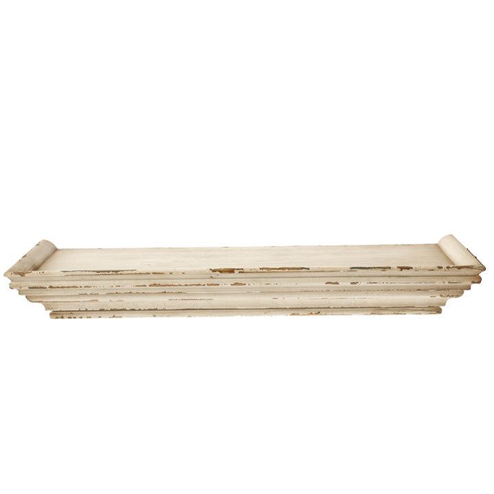 Farmhouse Distressed Wood Floating Shelf