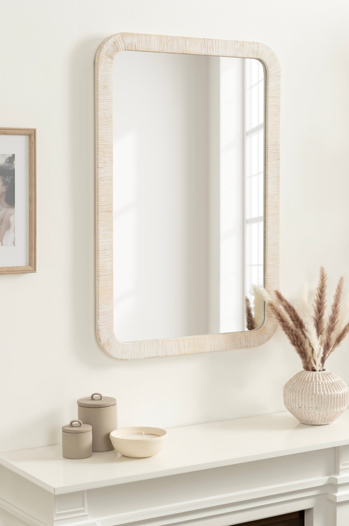Raffy Rectangle Framed Wall Mirror