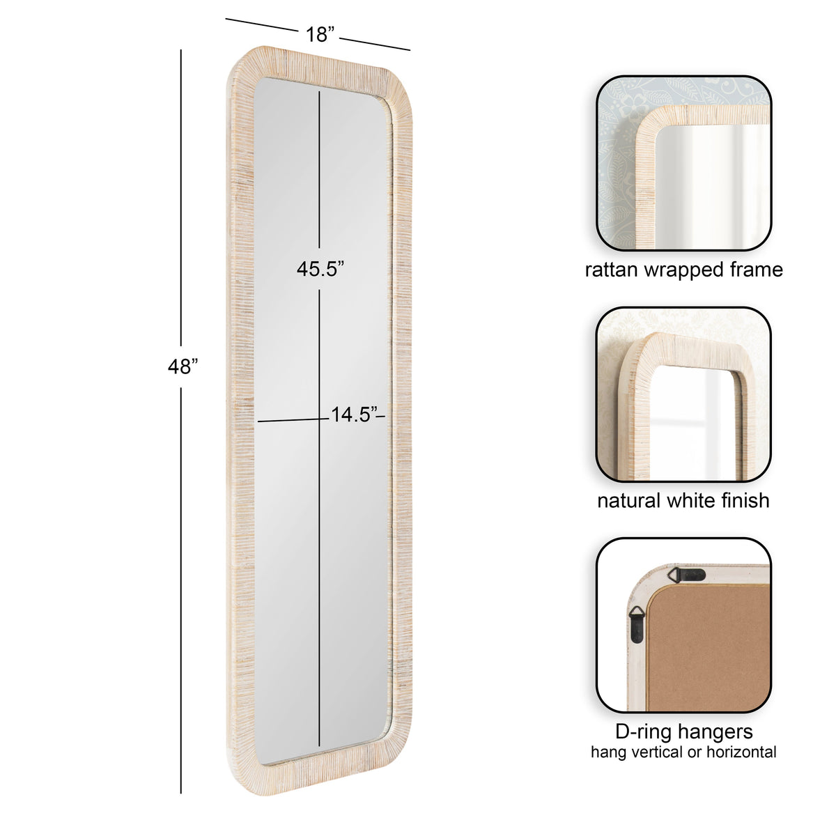 Raffy Rectangle Framed Wall Mirror