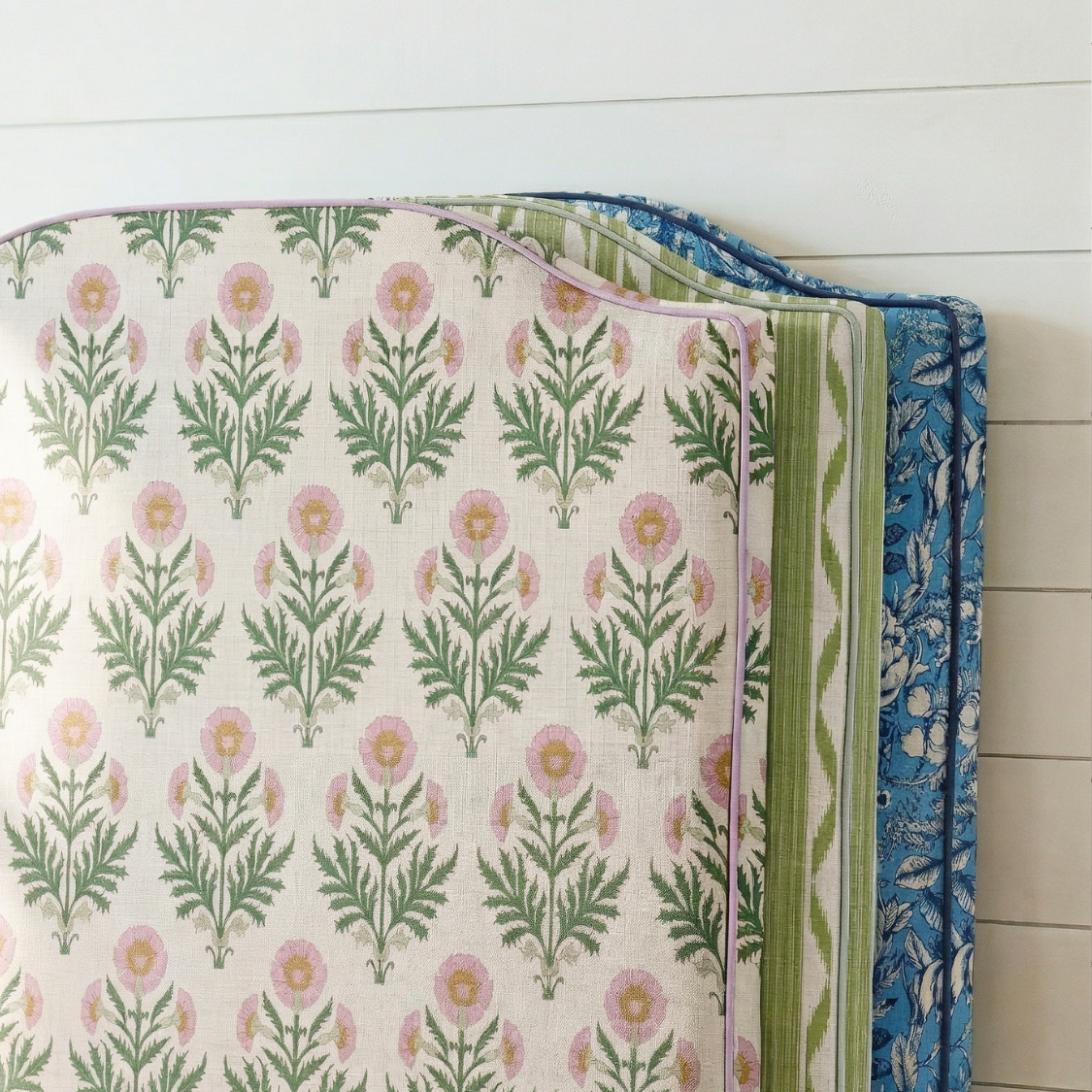 Dorm Headboard | Dandelion Block Print in Pink