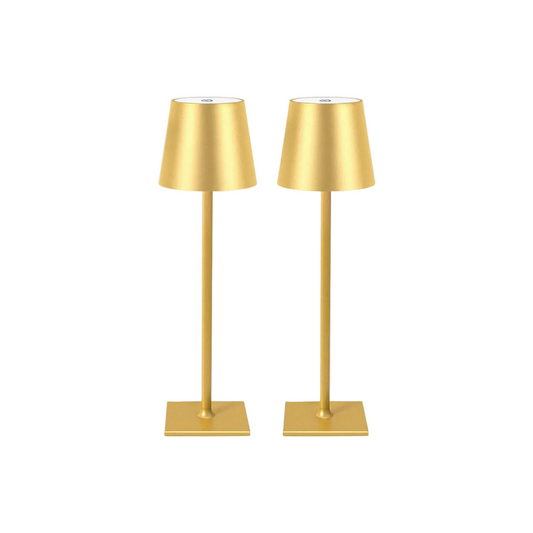 Rechargeable Touch Lamps in Gold (set of 2)