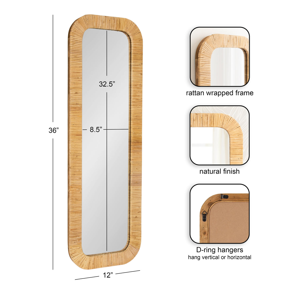 Raffy Rectangle Framed Wall Mirror