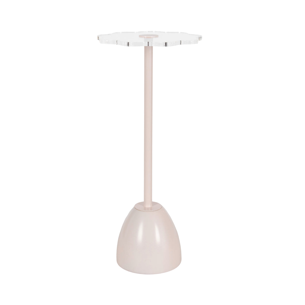 Amari Scalloped Acrylic Drink Table