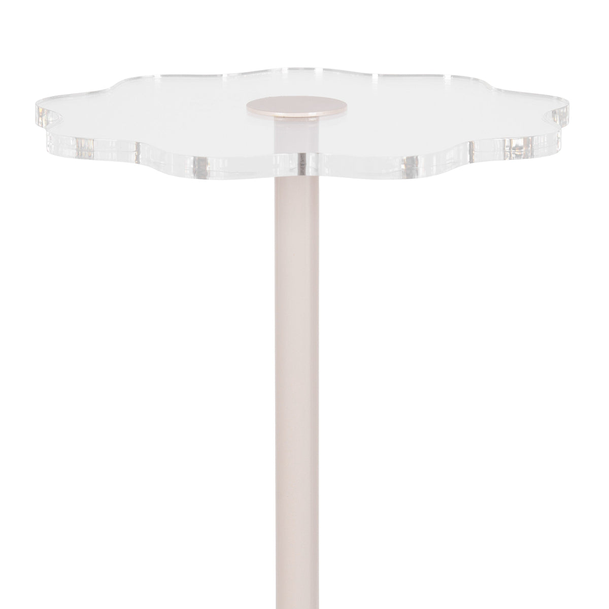Amari Scalloped Acrylic Drink Table