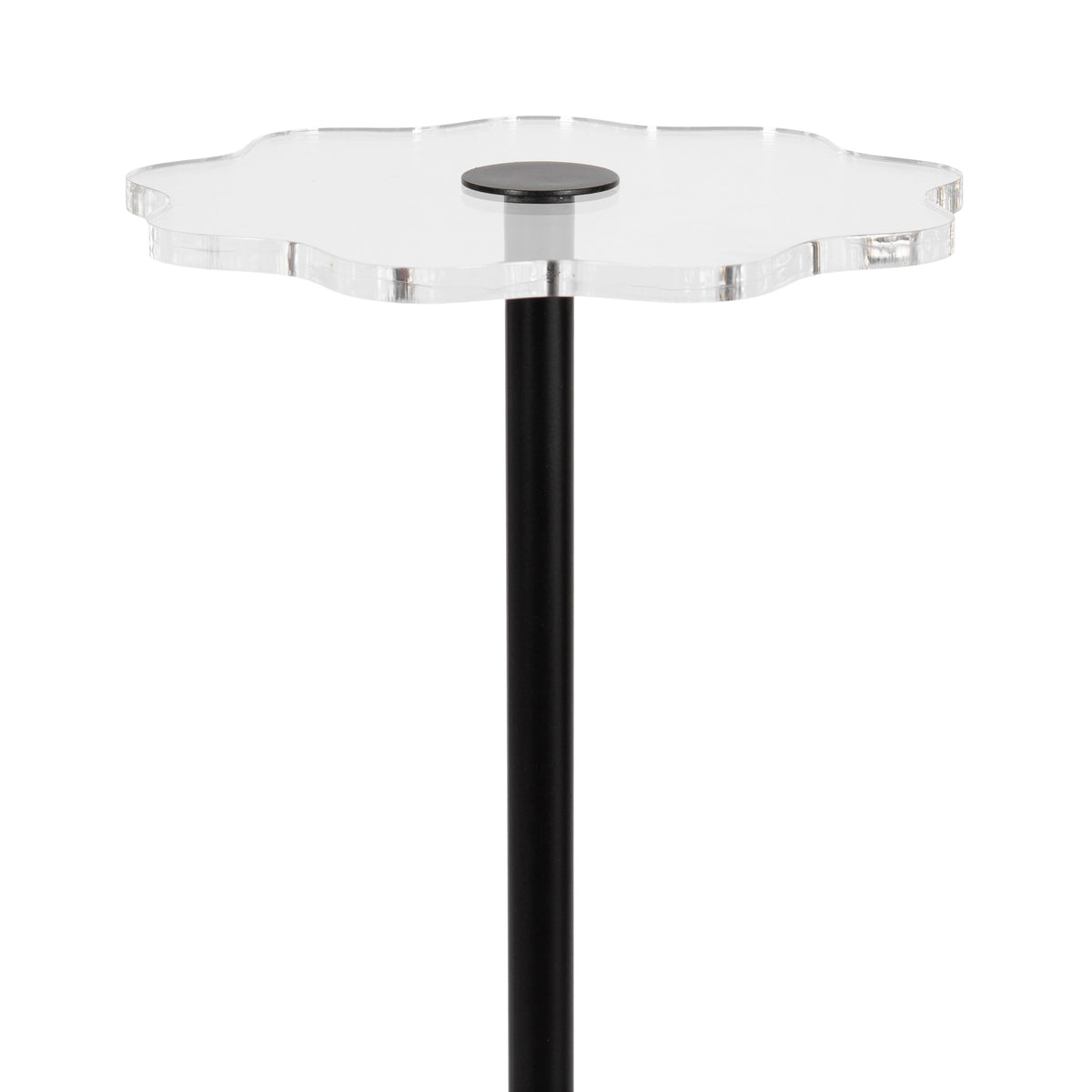 Amari Scalloped Acrylic Drink Table