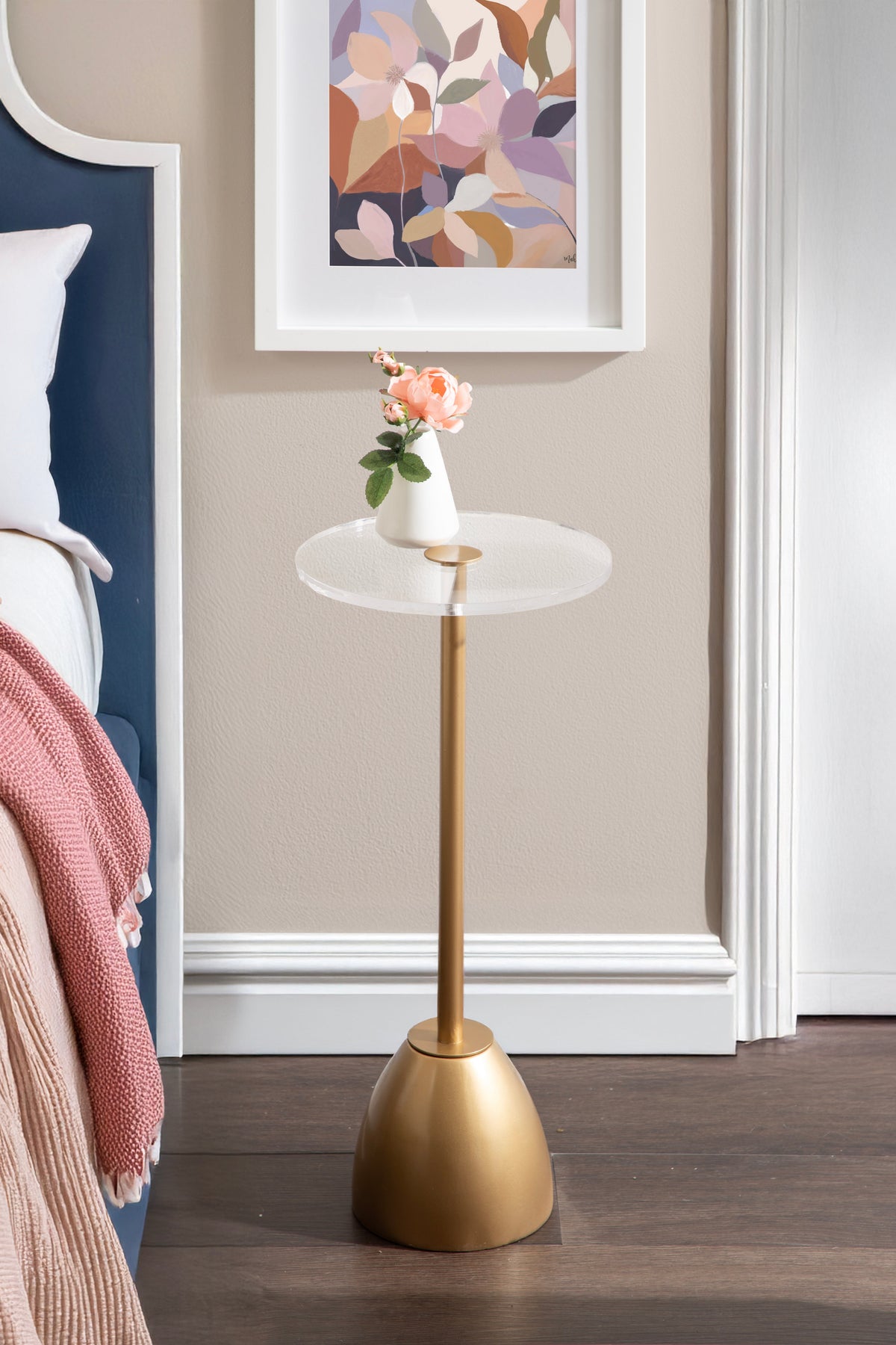 Amari Round Acrylic Drink Table