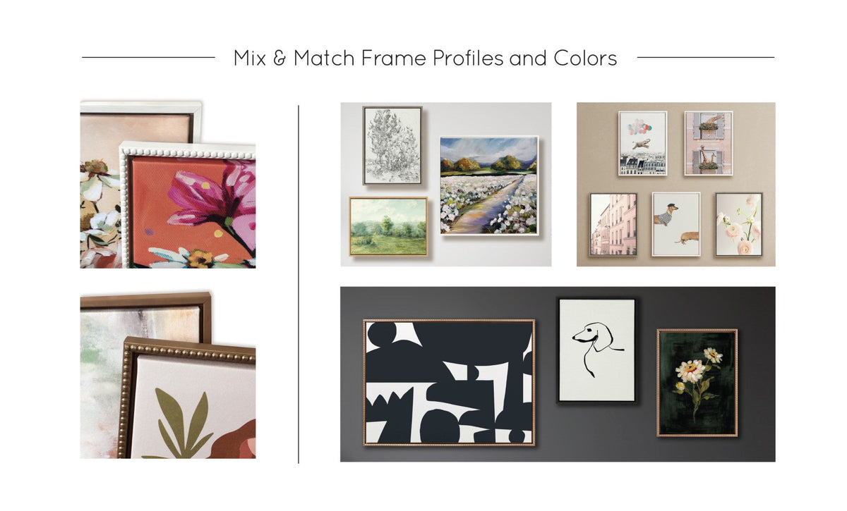 Elegant Spring Framed Canvas Set